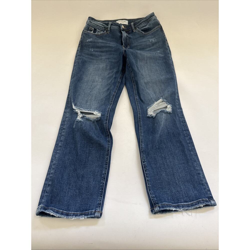 Women's Straight Leg Jeans - Blue